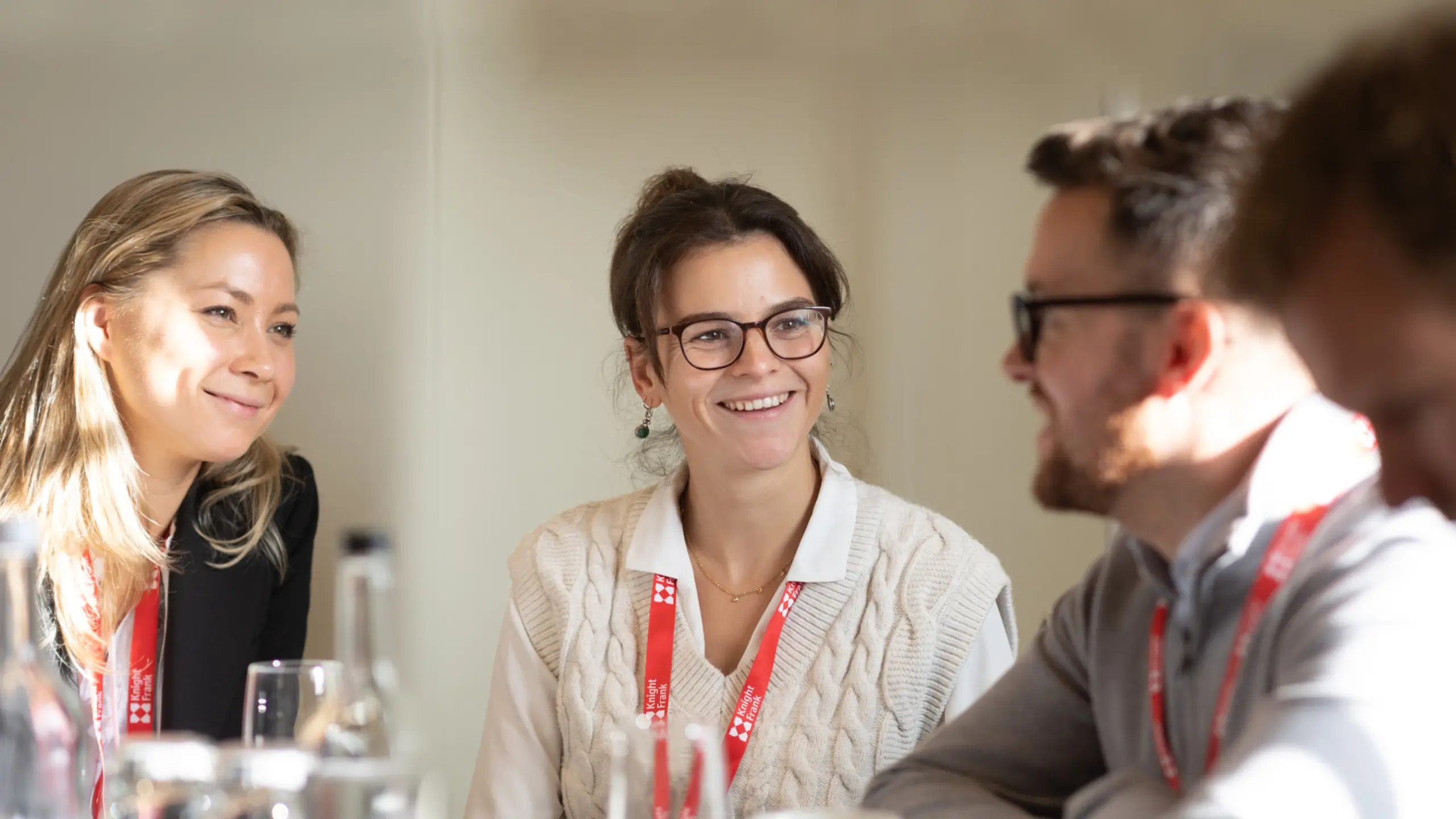 A group of Knight Frank staff having a discussion